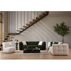 Elegantná trojmiestna pohovka Lumiére 235 x 100 cm, khaki
