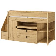 MID.YOU VYVÝŠENÁ POSTEĽ, 90/200 cm dub artisan