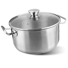 Nerezový hrniec 26cm so sklenenou pokrievkou 6,6l