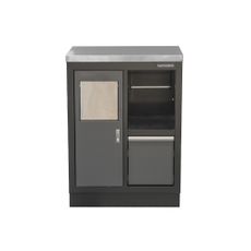 Dielenská skrinka s nerezovou pracovnou doskou | na odpadky | 680x465x950 mm Matabro SET-CA01067
