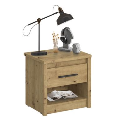 KONDELA Airon 1S nočný stolík dub artisan