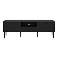 Čierny TV stolík 177x57 cm Media – Tvilum