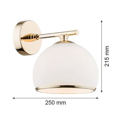 Argon 4255 - Nástenné svietidlo MARBELLA 1xE27/15W/230V mosadz