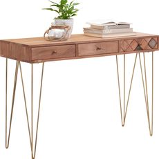 Ambia Home KONZOLOVÝ STOLÍK, akácia, farba akácie, 115/42/78 cm