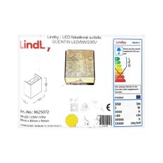 Lindby - LED Nástenné svietidlo QUENTIN LED/5W/230V