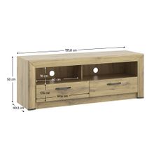 KONDELA Safari 2S tv stolík dub navarra