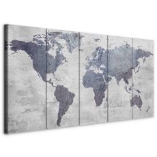 artgeist OBRAZ NA PLÁTNE, mapa sveta, 100/40/1,2 cm