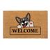 Rohožka z kokosového vlákna 75x45 cm Welcome & Dog - Hanse Home