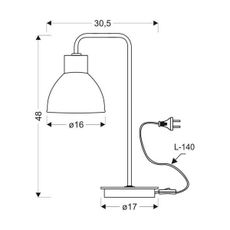 Stolná lampa VARIO 1xE27/60W/230V