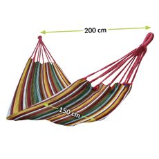 NABBI HMK hojdacia sieť 200x150 cm farebné pásy