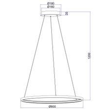 Globo 67192-29B - LED Luster na lanku RALPH LED/29W/230V