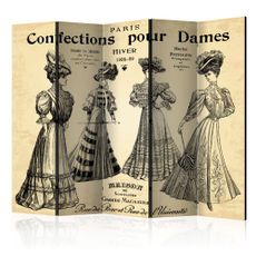 Paraván Confections pour Dames Dekorhome 225x172 cm (5-dielny)