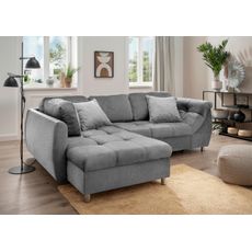 Livetastic ROHOVÁ SEDACIA SÚPRAVA, textil, antracitová