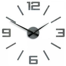 ModernClock 3D nalepovacie hodiny Reden 60x60 cm sivé
