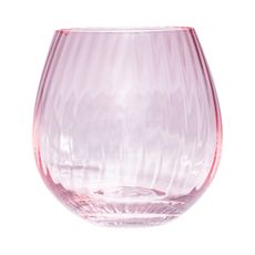 KONDELA Celeste Typ 2 pohár na vodu (6 ks) 350 ml svetloružová