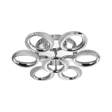 LED Stropné svietidlo 7xLED/14W/230V 3000-5000K pr. 50 cm lesklý chróm