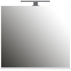 Nástenné zrkadlo s osvetlením/s poličkou 76x75 cm – Germania