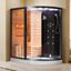 M-Spa - Sauna so suchou parou s funkciou hydromasáže 180 x 110 x 223 cm ľavá