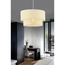 Závesné svietidlo ECHO na lane 1xE27/60W/230V krémové