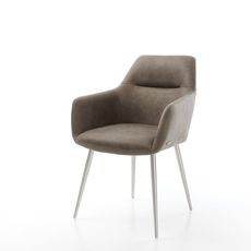 Jedálenská stolička Pejo-Flex taupe vintage kužeľovitá podnož