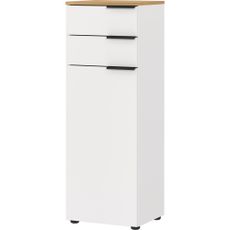 Biela vysoká kúpeľňová skrinka 39x111 cm Menen – Germania