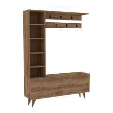 Predsieňová zostava v dekore orecha v prírodnej farbe Hale - Kalune Design