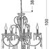 Závesná lampa AURORA 5xE14 luster Candellux Černá