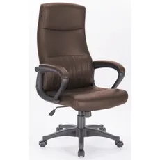 Kancelárske kreslo Damiano, hnedá ekokoža%