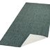 NORTHRUGS - Hanse Home koberce Behúň Twin-Wendeteppiche 103095 green cream – na von aj na doma - 80x350 cm