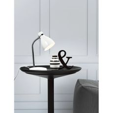 Nordlux - Stolná lampa CYCLONE 1xE14/15W/230V biela