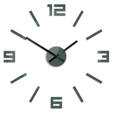 ModernClock 3D nalepovacie hodiny Reden sivé