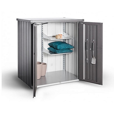 Biohort Skrinka na terasu BIOHORT Romeo M 132 x 57 x 140 (tmavo šedá metalíza) M (3 krabice)