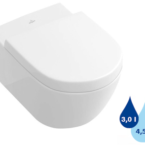 Wc závesné Villeroy & Boch Subway 2.0 zadný odpad 56001001