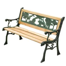 Garden Line Dětská zahradní lavice ELARA 82 cm z masivu/zelená