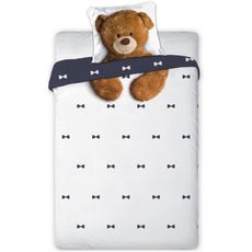 Bavlnené posteľné obliečky Medvedík Teddy - 100% bavlna - 70 x 90 cm + 140 x 200 cm
