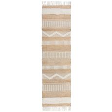 Flair Rugs koberce Behúň Jubilant Medina Jute Natural/Ivory - 60x230 cm