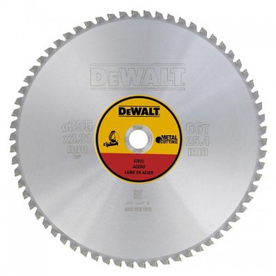 Pilový kotúč na rezanie kovu 355x25,4mm 66z EXTREME DeWALT DT1926