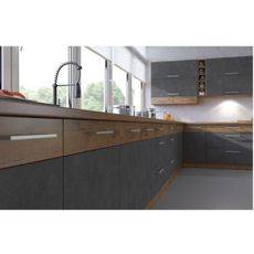 KONDELA Vega ZM 570x446 dvierka na umývačku dub lancelot / sivá matná