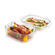 Pekáč s poklopom GrandCHEF 40 x 26 cm, sklenený