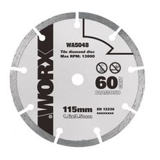 WA5048 - Diamantový kotúč 115 x 9,5 pre WU427, Worxsaw XL