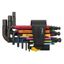Wera 022641 Nástrčkové kľúče 950/9 Hex-Plus Multicolour Imperial 3 palce, čierna farba (sada 9 ks)