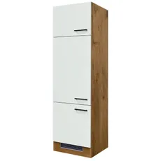 Kuchynská skriňa pre vstavanú chladničku Avila GIT60, dub lancelot/krémová, šírka 60 cm%