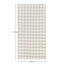 Koberec, biela/bubble vzor, 140x200, MAKON