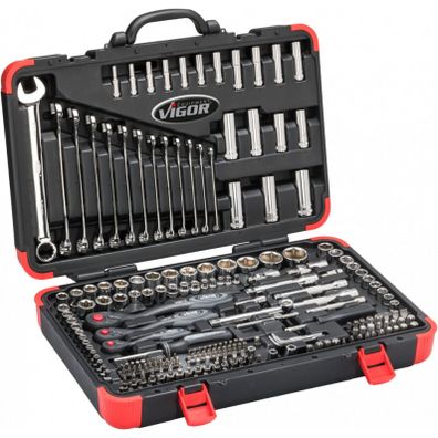 Gola sada s kľúčmi 1/4”,  3/8” a 1/2”, 216 dielov - V3277N