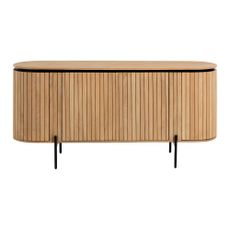 Nízka komoda z mangového dreva v prírodnej farbe 170x80 cm Licia – Kave Home