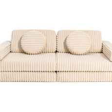 SHAPPY Multifunkčná skladacia pohovka SOFA z menčestra Zvoľte farbu: Krémová