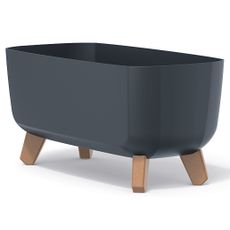 NABBI DGCL400 plastový kvetináč na nožičkách 39 cm antracit