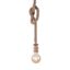 Leuchten Direkt 13572-79 - Luster na lanku DIY 1xE27/10W/230V hnedá