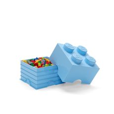 Svetlomodrý úložný box štvorec LEGO®