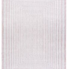 Dywany Łuszczów Kusový koberec Sion Sisal Labirinth 22376 pink/ecru – na von aj na doma - 200x290 cm